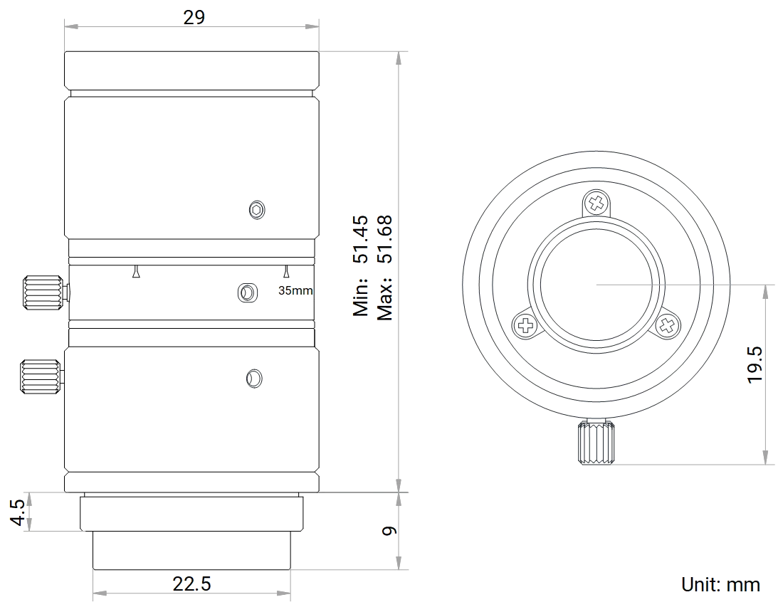 LS-FFL-1367 dimensions (mm)
