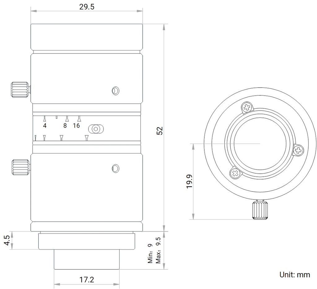 LS-FFL-1368 dimensions (mm)