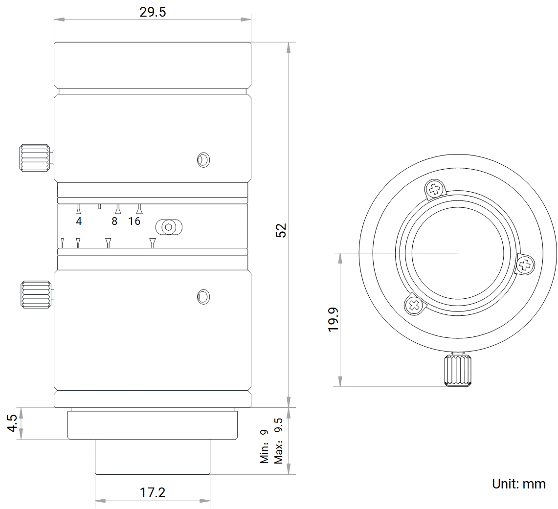 LS-FFL-1368 dimensions (mm)