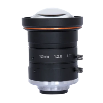 12 mm, F2.8, 1.1", 12 MP lens, C-mount, size Ø47 mm × 56.99 mm