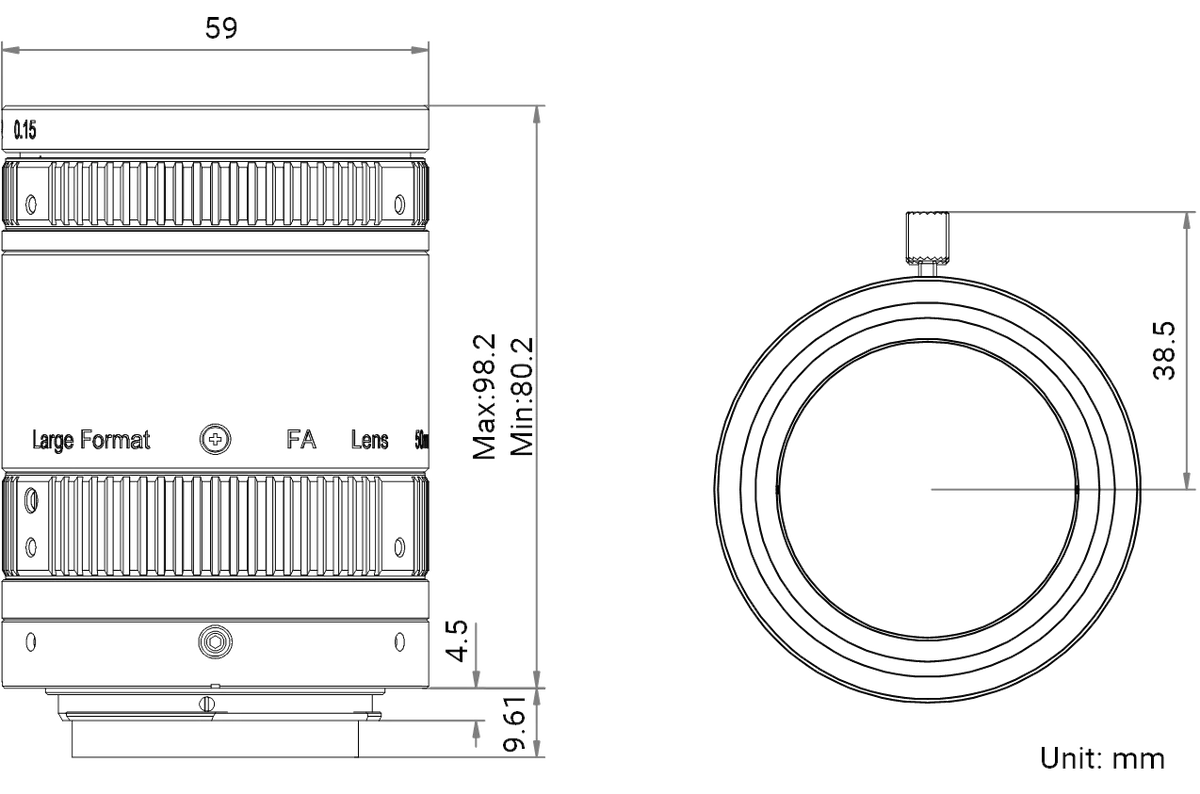 LS-FFL-1422 dimensions (mm)