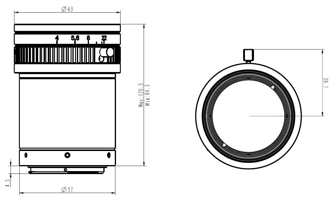 LS-FFL-1424 dimensions (mm)