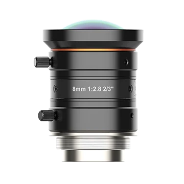 8 mm, F2.8, 2/3", 8 MP lens, C-mount