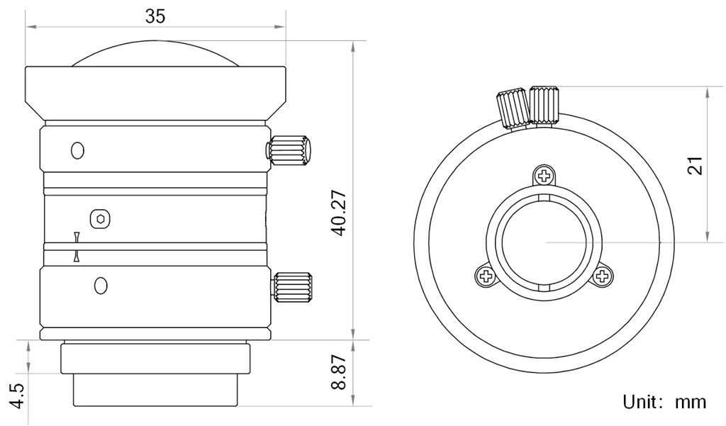 LS-MF0828M-8MP dimensions (mm)