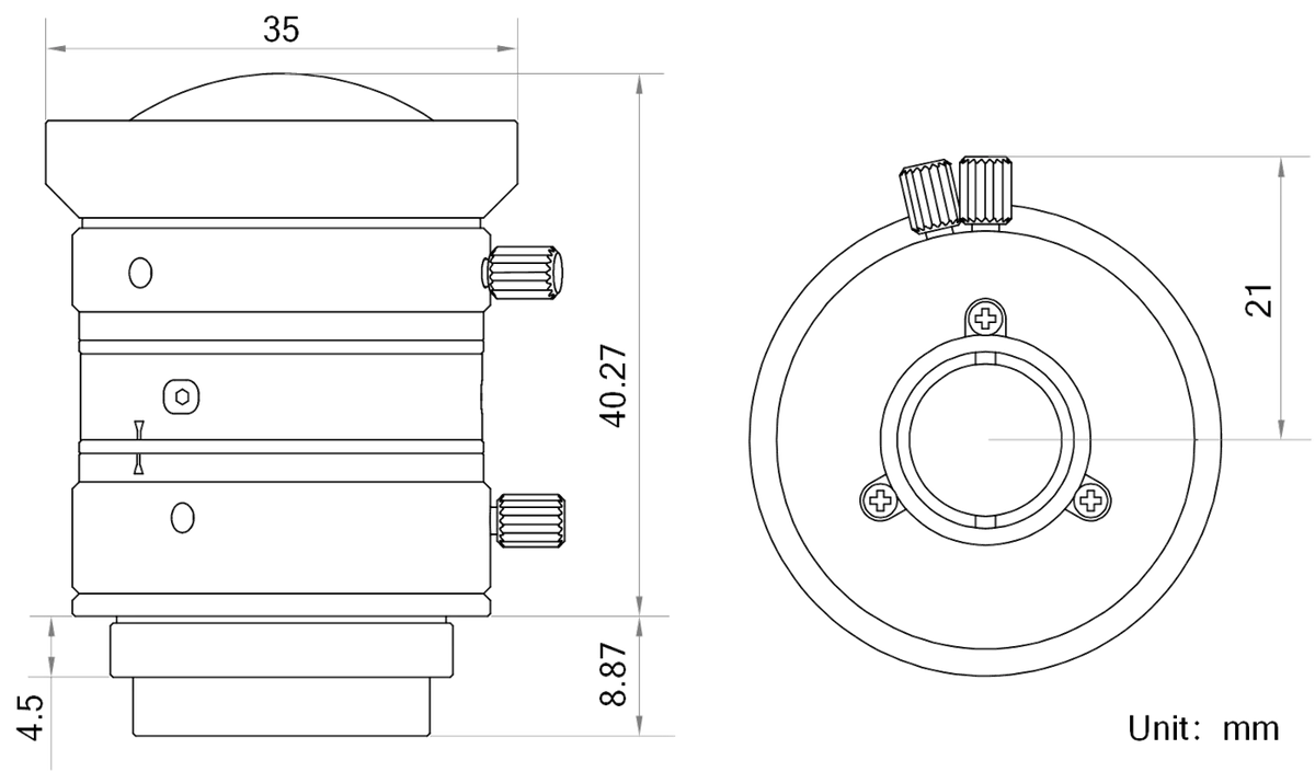 LS-MF0828M-8MP dimensions (mm)