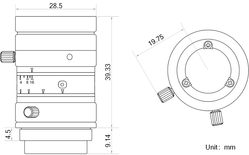 LS-FFL-1468 dimensions (mm)
