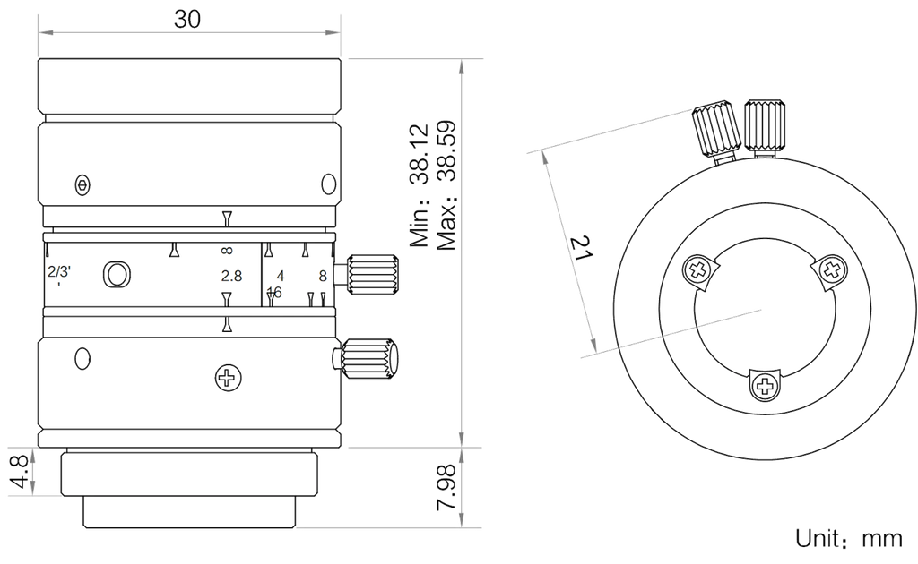 LS-FFL-1469 dimensions (mm)