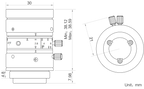 LS-FFL-1469 dimensions (mm)
