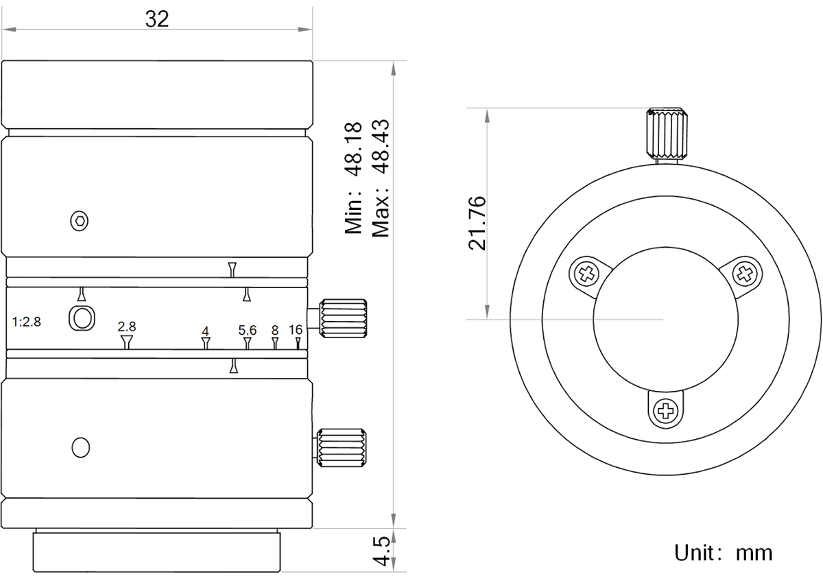 LS-FFL-1470 dimensions (mm)