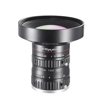 12 mm, F2.0, 4/3", 10 MP lens, C-mount