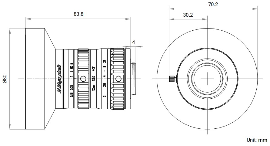 LS-SA1220M-10MP dimensions (mm)