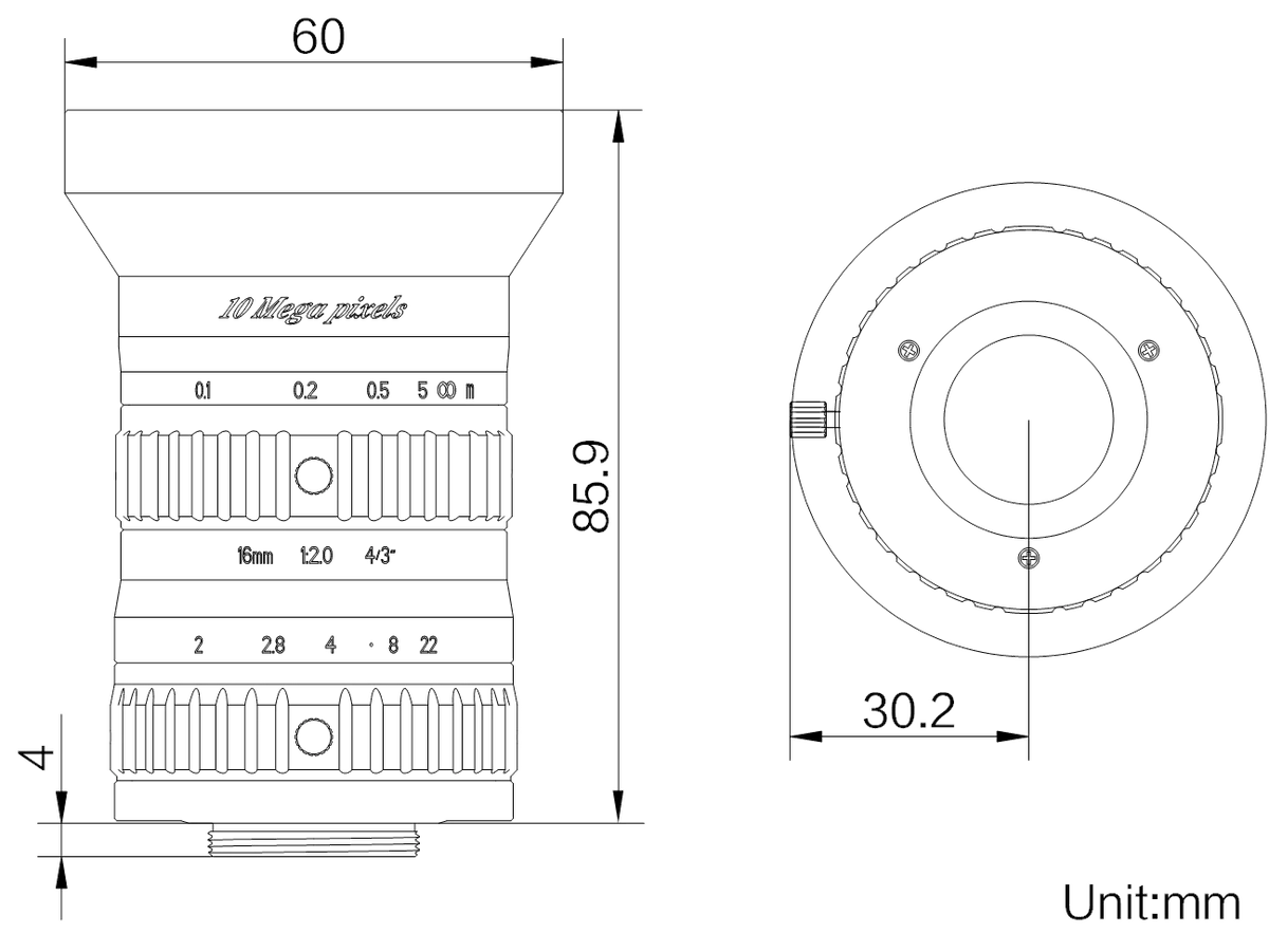 LS-FFL-1528 dimensions (mm)
