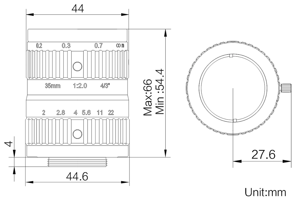 LS-FFL-1530 dimensions (mm)