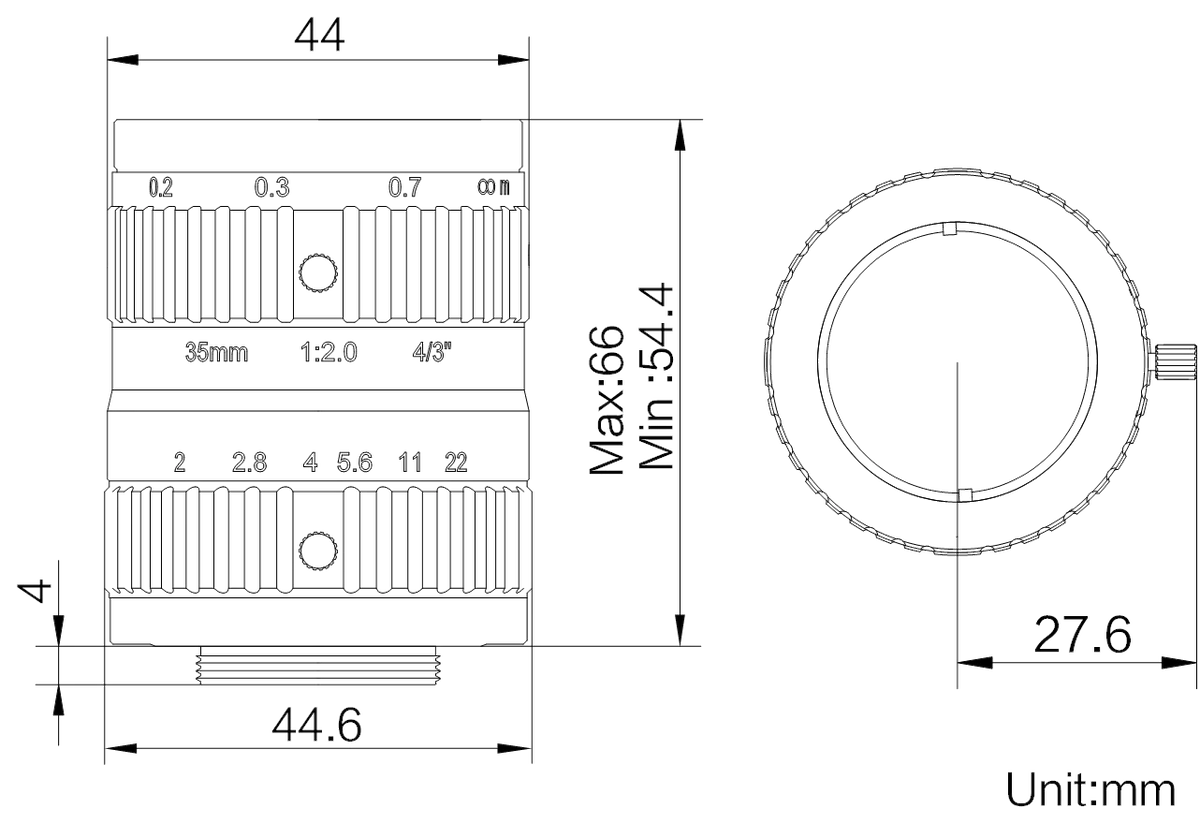 LS-FFL-1530 dimensions (mm)