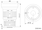 LS-FFL-1532 dimensions (mm)