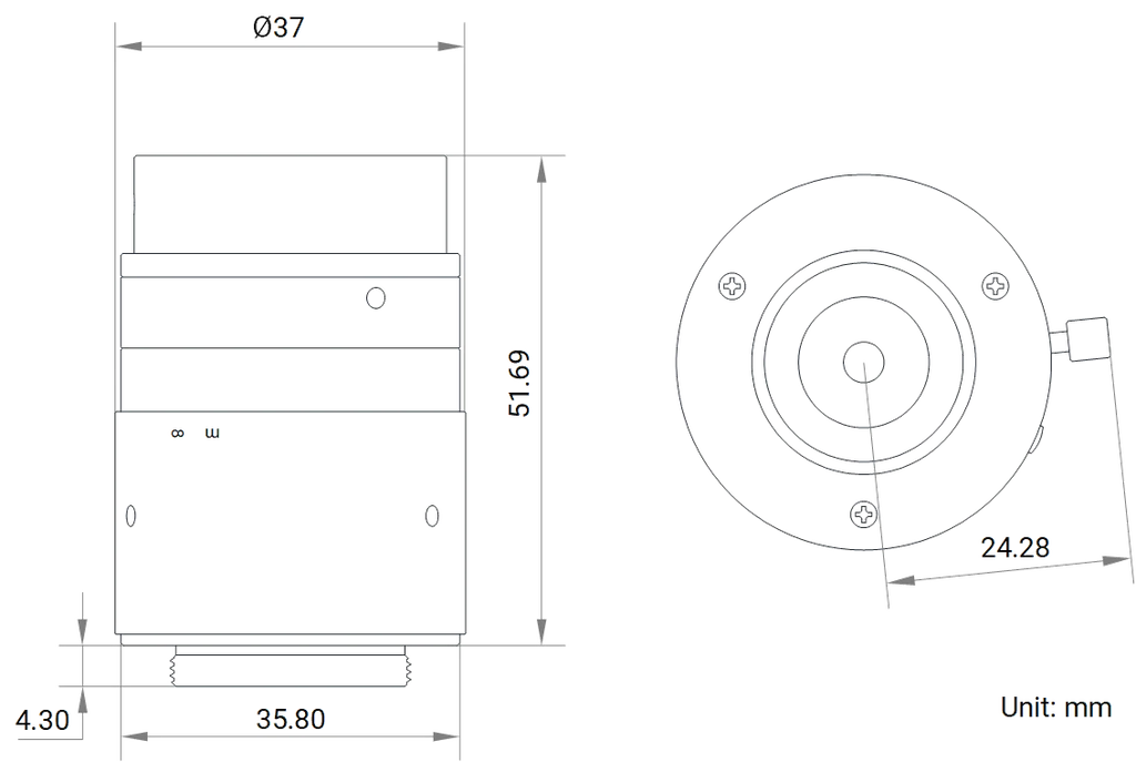 LS-FFL-1360 dimensions (mm)