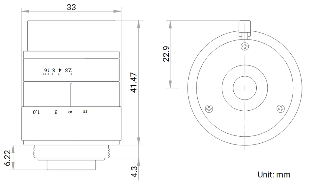 LS-FFL-1359 dimensions (mm)