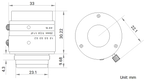 LS-FFL-1357 dimensions (mm)