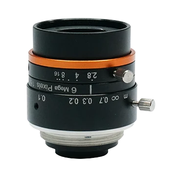 16 mm, F2.8, 1/1.8", 6 MP lens, C-mount