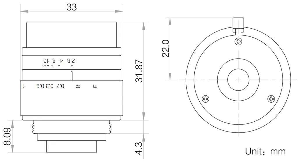 LS-FFL-1356 dimensions (mm)