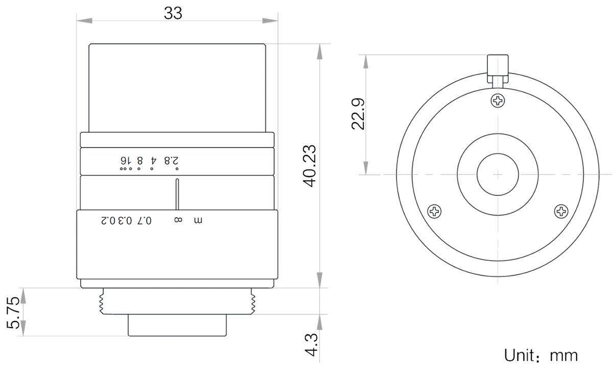 LS-FFL-1355 dimensions (mm)