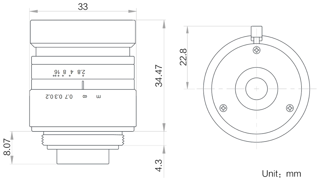 LS-FFL-1354 dimensions (mm)