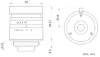LS-FFL-1354 dimensions (mm)
