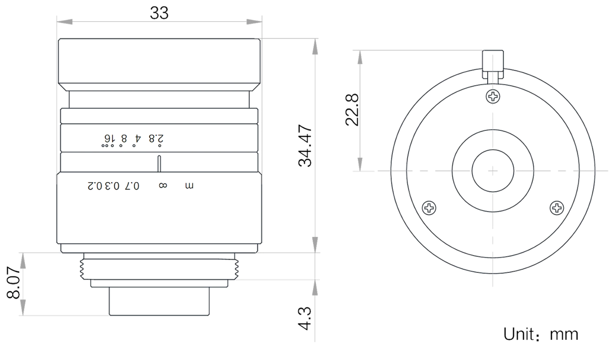 LS-FFL-1354 dimensions (mm)