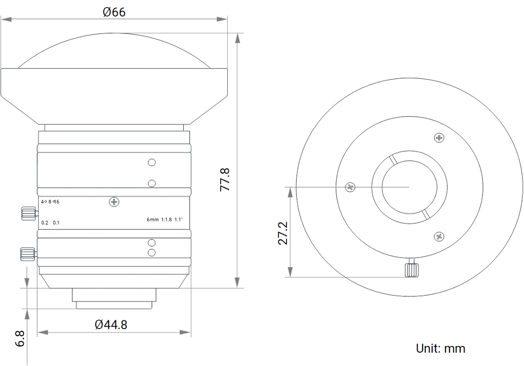 LS-FFL-1394 dimensions (mm)
