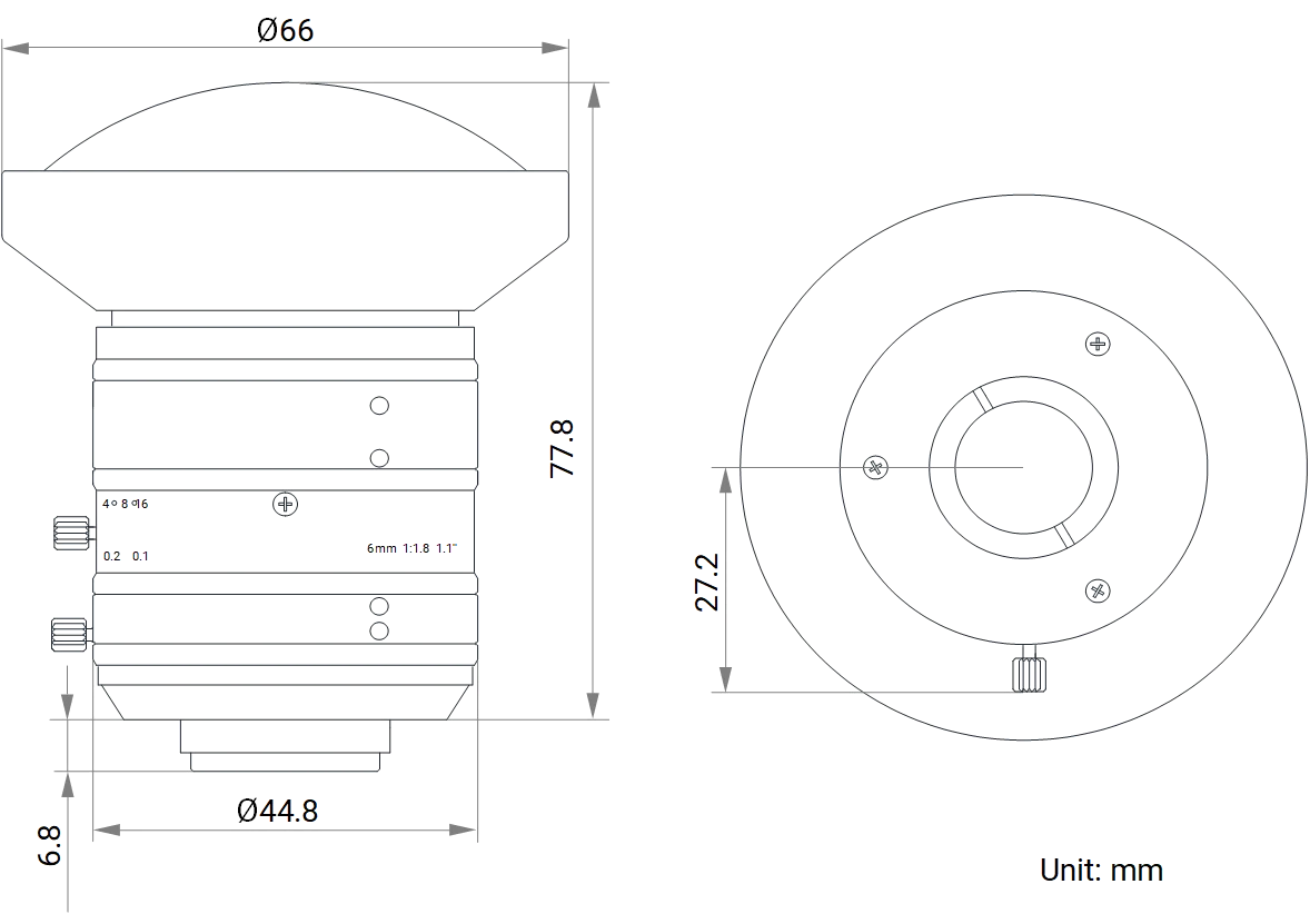 LS-FFL-1394 dimensions (mm)
