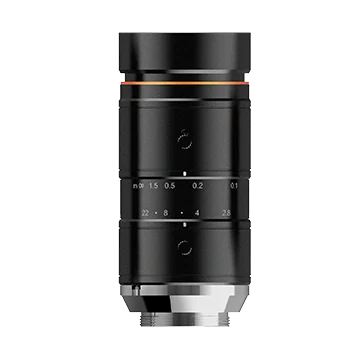 25 mm, F2.8, 1.1", 12 MP lens, C-mount, size Ø37 mm × 82 mm
