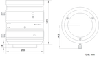 LS-KF5028M-12MPE dimensions (mm)