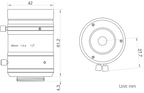 LS-KF5024M-25MP dimensions (mm)