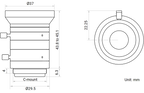 LS-MF0824M-5MPE dimensions (mm)