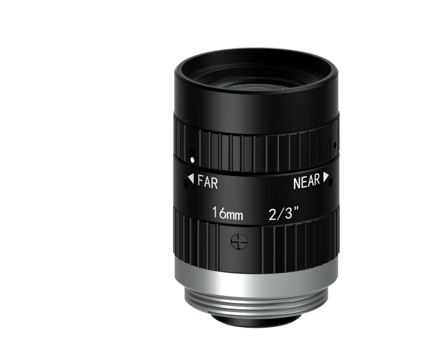 16 mm, F1.8, 2/3", 5 MP lens, C-mount