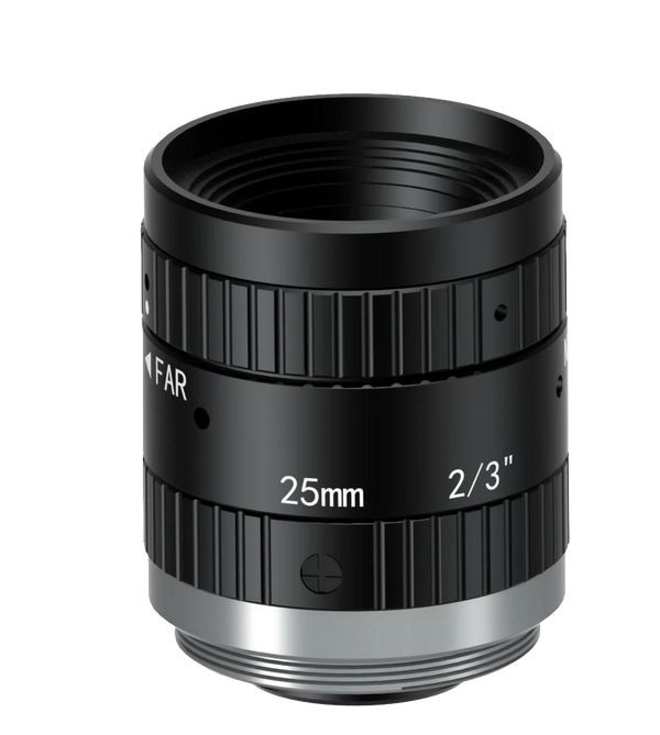 25 mm, F1.8, 2/3", 5 MP lens, C-mount
