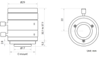 LS-FFL-1497 dimensions (mm)
