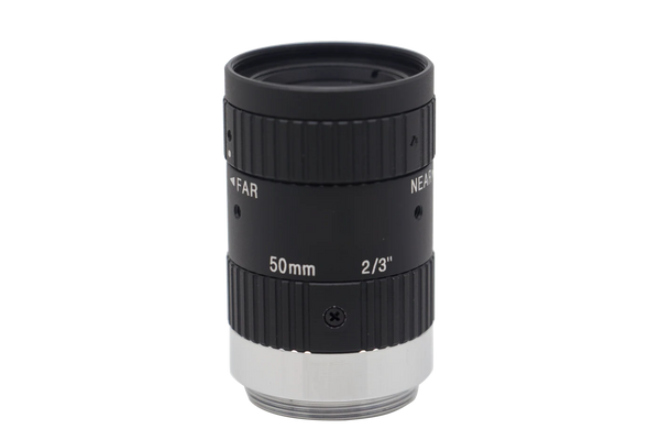 50 mm, F2.8, 2/3", 5 MP lens, C-mount