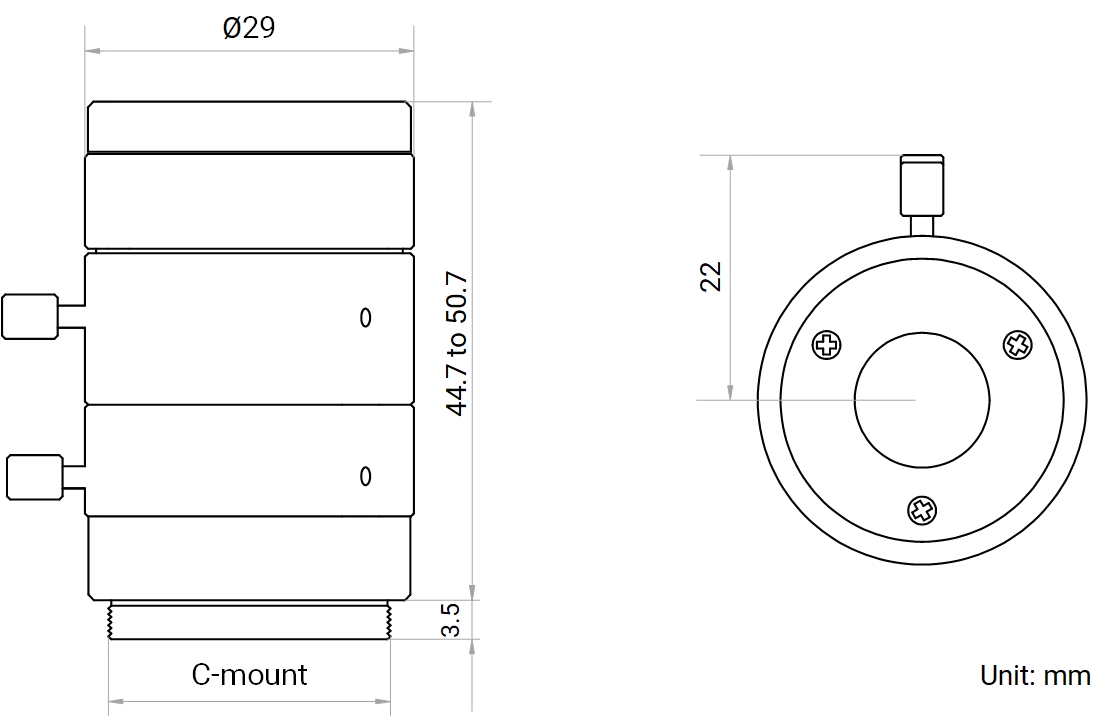 LS-FFL-1499 dimensions (mm)