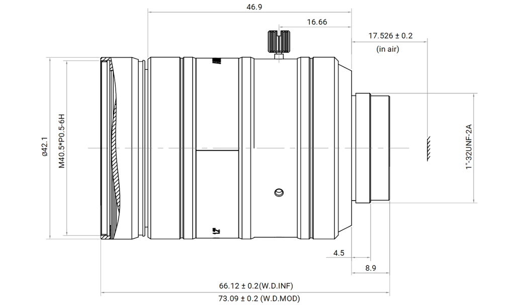 LS-FFL-1411 dimensions (mm)