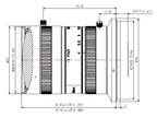 LS-FFL-1430 dimensions (mm)