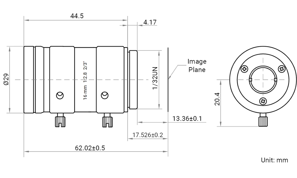 LS-FFL-1474 dimensions (mm)