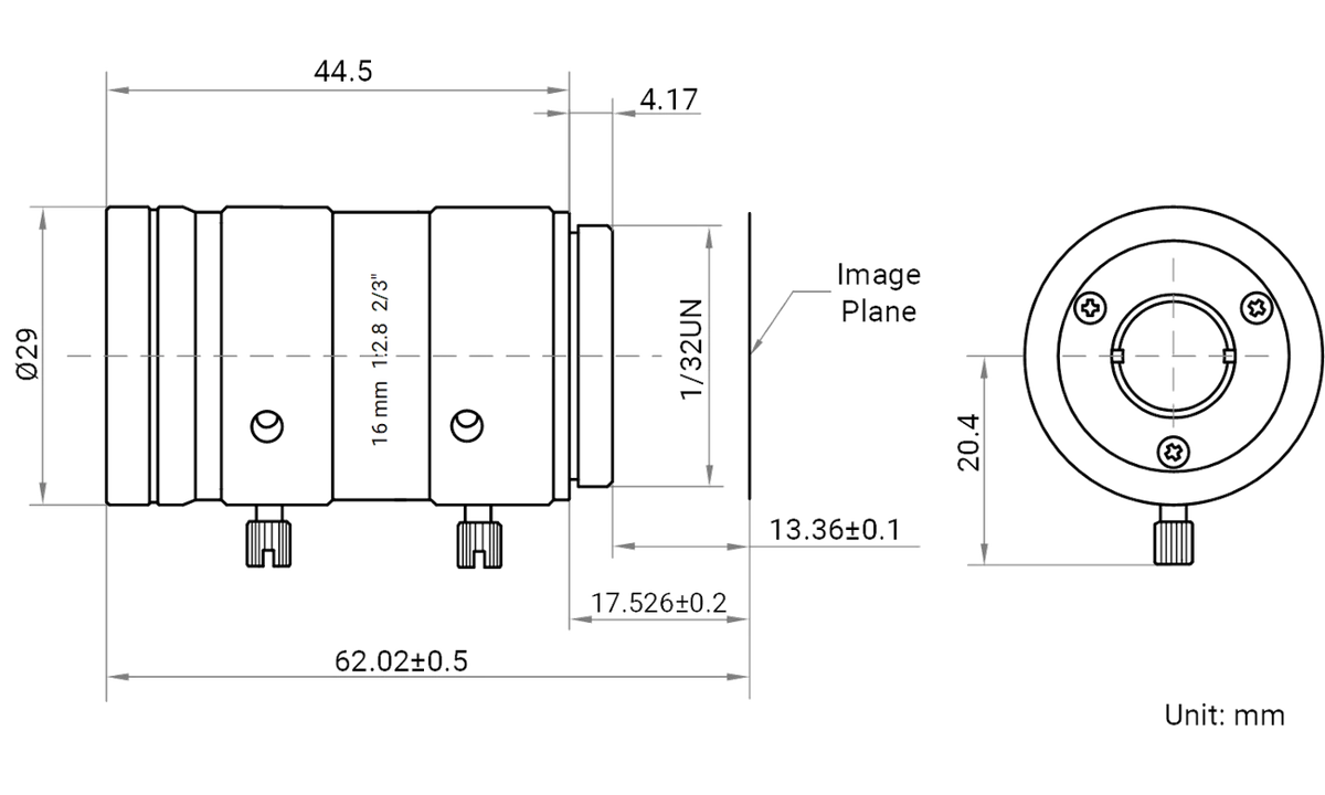 LS-FFL-1474 dimensions (mm)