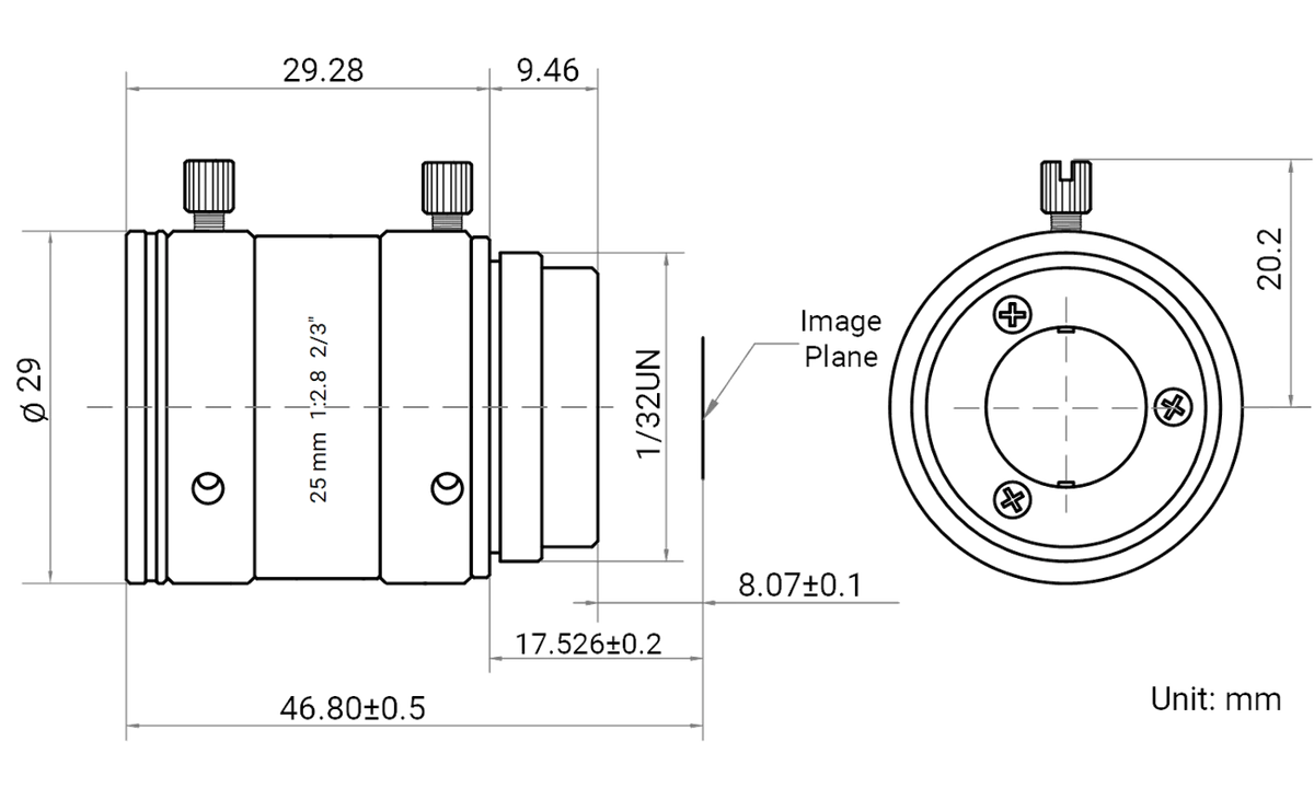 LS-FFL-1475 dimensions (mm)