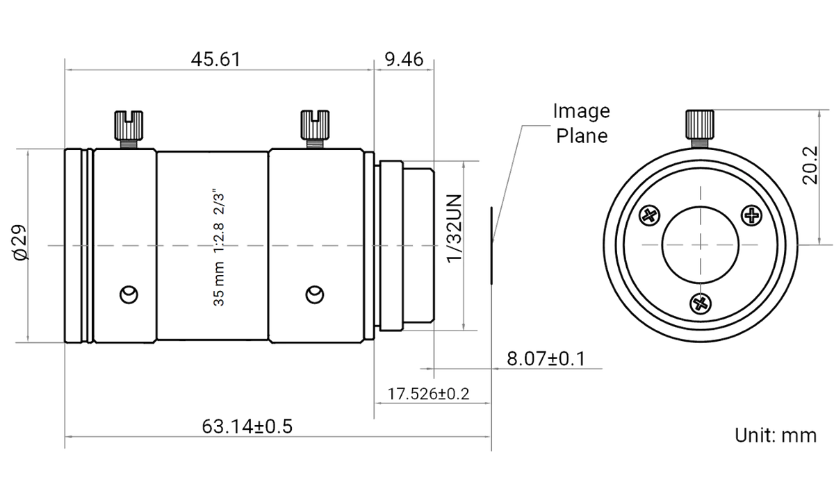 LS-FFL-1476 dimensions (mm)
