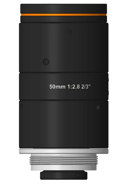 50 mm, F2.8, 2/3", 10 MP lens, C-mount