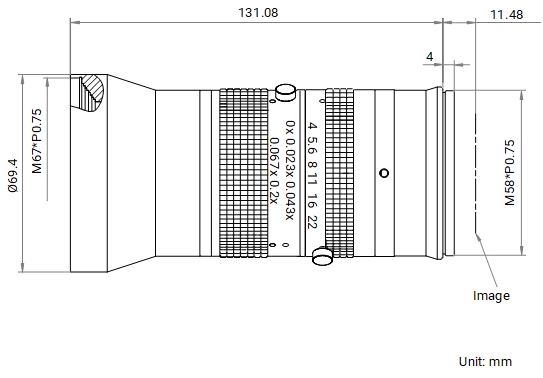 LS-FFL-1426 dimensions (mm)