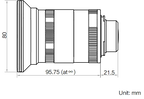 LS-LF2528M-F dimensions (mm)