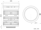 LS-FFL-1711 dimensions (mm)