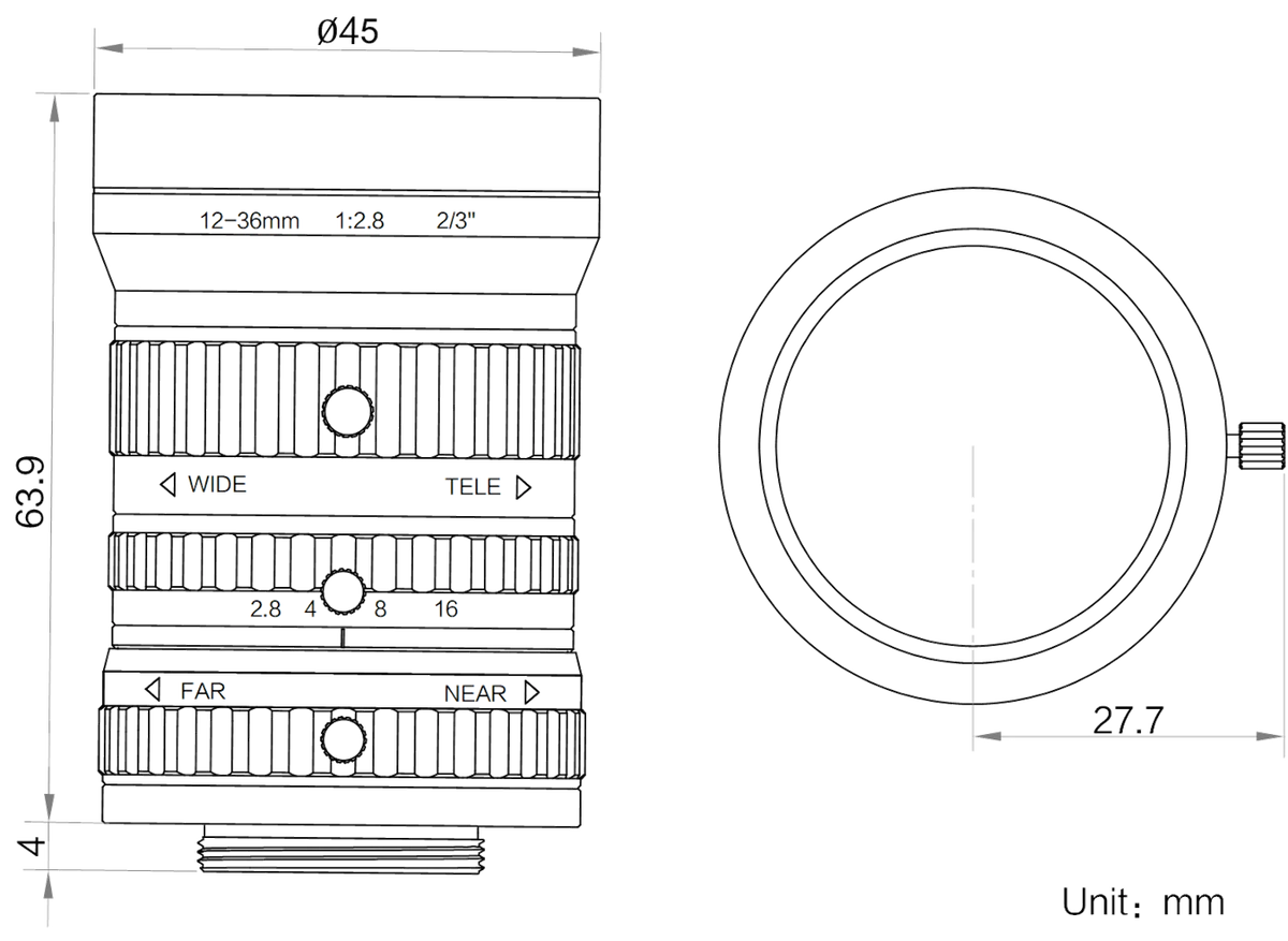 LS-FFL-1711 dimensions (mm)
